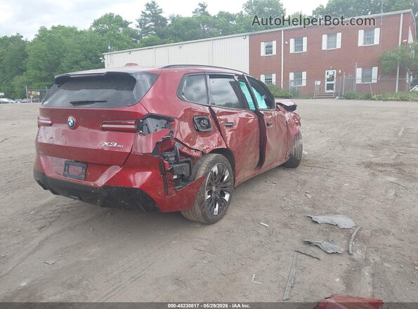 5UX53GP01S9019861 2025 BMW X3 Red Հետևի աջ