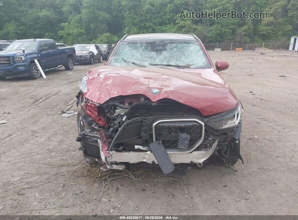 5UX53GP01S9019861 2025 BMW X3 Red Սարքավորումների վահանակի տեսք