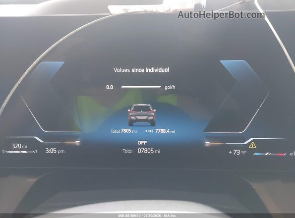 5UX53GP06S9007124 2025 BMW X3 Gray Widok tylnych siedzeń