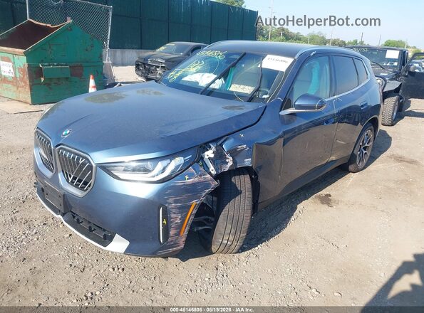 5UX53GP09S9031210 2025 BMW X3 Blue Przód lewy