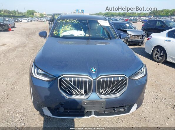 5UX53GP09S9031210 2025 BMW X3 Blue Widok zestawu wskaźników