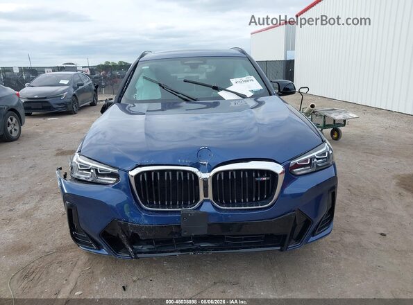 5UX83DP02N9K80139 2022 BMW X3 Blue Սալոնի հետևի տեսք