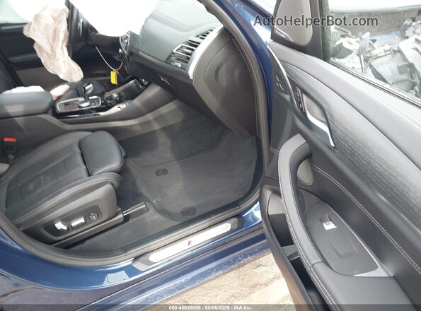5UX83DP02N9K80139 2022 BMW X3 Blue Սալոնի դիմացի տեսք