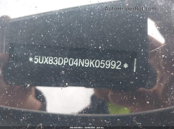5UX83DP04N9K05992 2022 BMW X3 White 