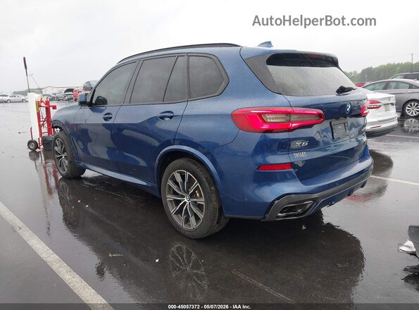 5UXCR4C01LLT19897 2020 BMW X5 Blue Հետևի ձախ
