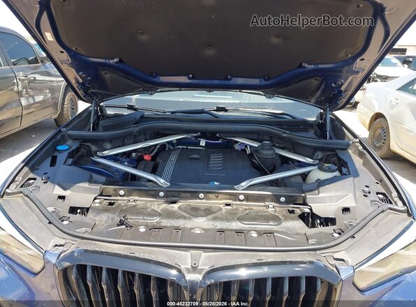 5UXCR4C08M9E00963 2021 BMW X5 Blue Հետևի տեսք