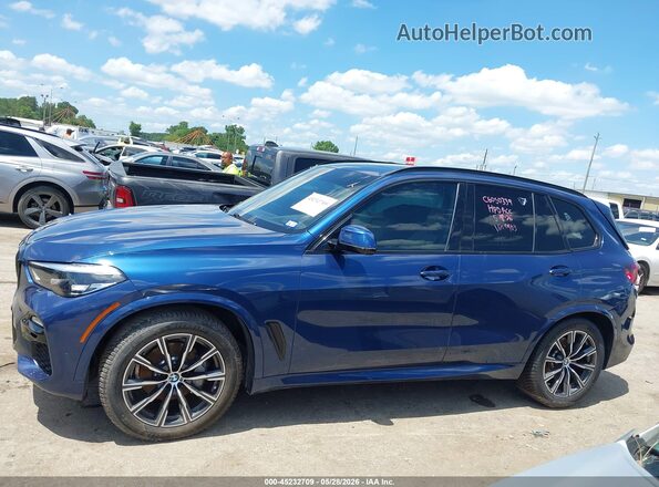 5UXCR4C08M9E00963 2021 BMW X5 Blue Սալոնի 360 աստիճան տեսք