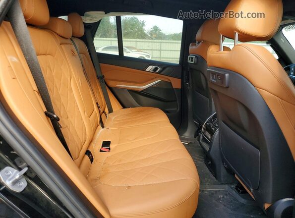 5UXCR4C09P9P60244 2023 BMW X5 Black Rear seats view