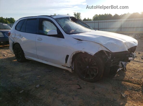 5UXCR6C01L9B20022 2020 BMW X5 White Delantero derecho