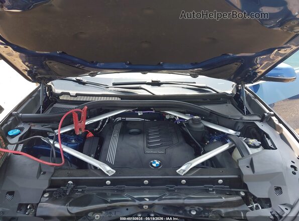 5UXCR6C03M9F06801 2021 BMW X5 Blue Rear view