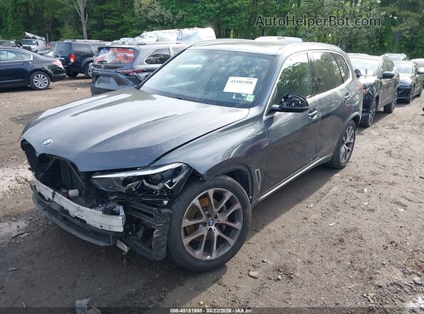 5UXCR6C08M9F57078 2021 BMW X5 Gray Передня ліва чверть