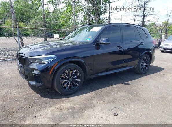 5UXCR6C0XL9C15775 2020 BMW X5 Black Передня ліва чверть