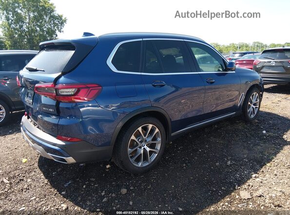 5UXCR6C58KLL12449 2019 BMW X5 Blue Trasero derecho
