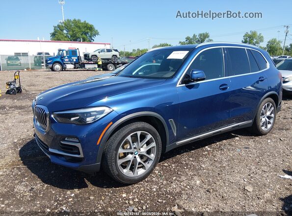 5UXCR6C58KLL12449 2019 BMW X5 Blue Vista tres cuartos delantera izquierda