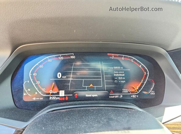 5UXCW2C00L9A00911 2020 BMW X7 Черный Вид щитка приборов