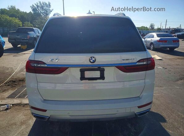 5UXCW2C02M9H35987 2021 BMW X7 White Widok z tyłu