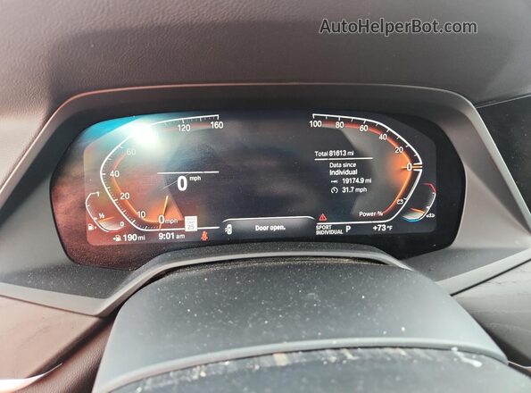 5UXCW2C07M9G90612 2021 BMW X7 Black Widok zestawu wskaźników