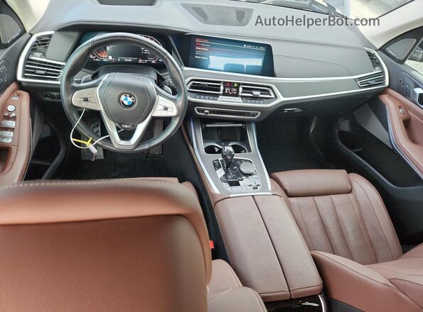 5UXCW2C07M9G90612 2021 BMW X7 Black Widok deski rozdzielczej
