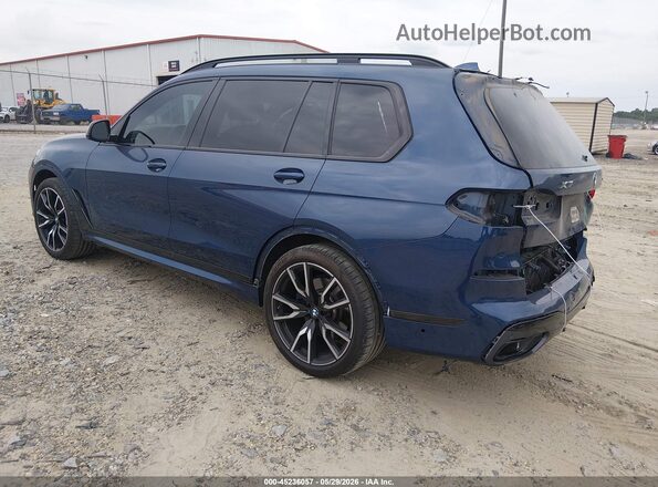 5UXCW2C09L9C22945 2020 BMW X7 Синий Задняя левая четверть