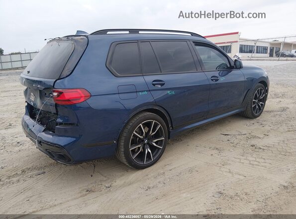 5UXCW2C09L9C22945 2020 BMW X7 Синий Задняя правая четверть