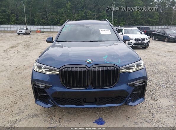 5UXCW2C09L9C22945 2020 BMW X7 Синий Вид задней части салона