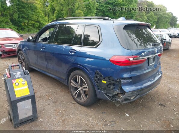 5UXCW2C09N9K63687 2022 BMW X7 Blue Rear left