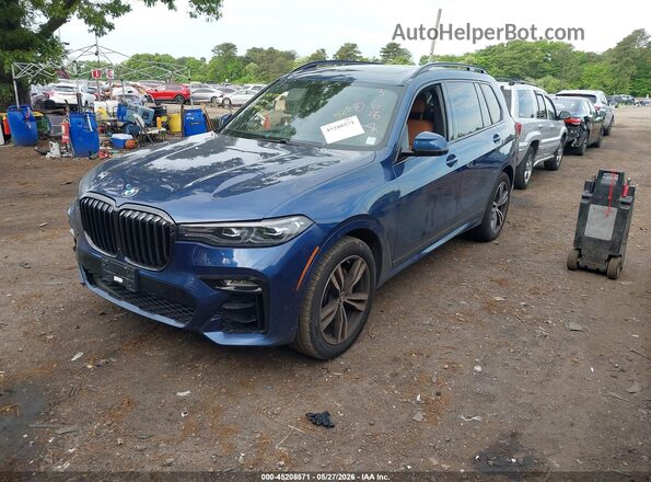 5UXCW2C09N9K63687 2022 BMW X7 Blue Front left