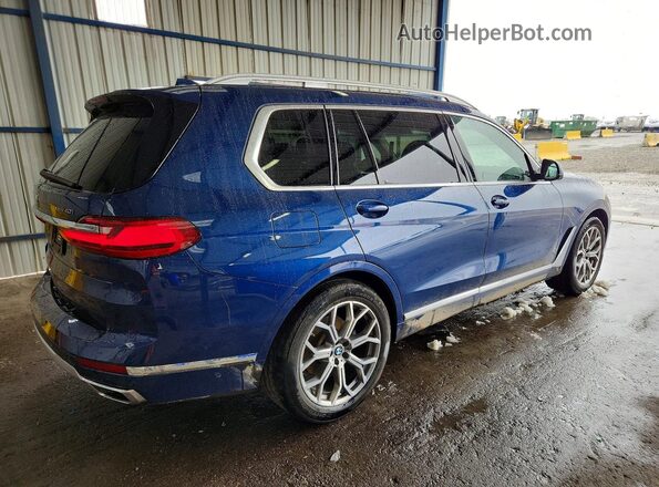 5UXCW2C0XL9B07254 2020 BMW X7 Синий Задняя правая четверть