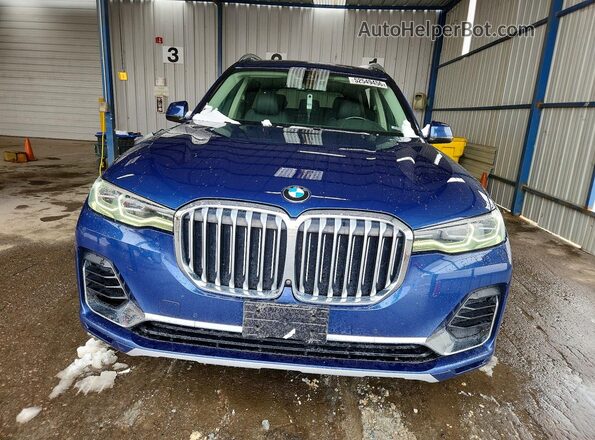 5UXCW2C0XL9B07254 2020 BMW X7 Синий Вид спереди