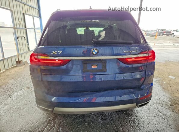 5UXCW2C0XL9B07254 2020 BMW X7 Синий Вид сзади