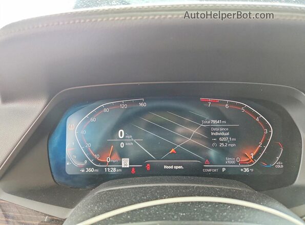5UXCW2C0XL9B07254 2020 BMW X7 Синий Вид щитка приборов
