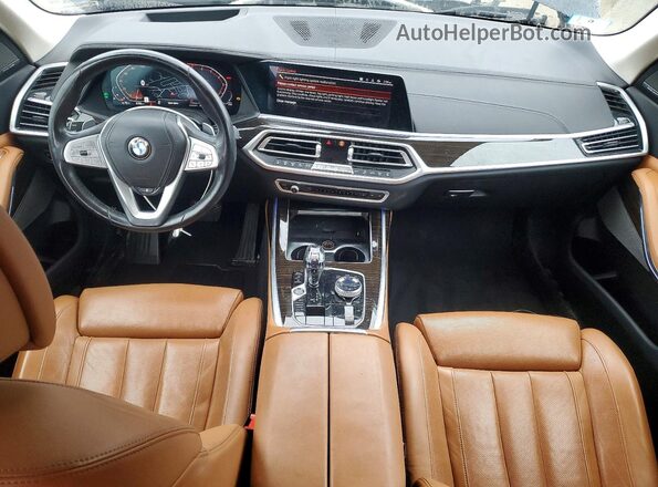 5UXCW2C0XM9D83242 2021 BMW X7 Black Առջևի վահանակի տեսք