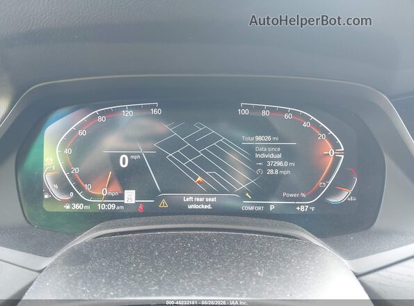 5UXCW2C0XN9L04070 2022 BMW X7 Black უკანა სავარძლების ხედი