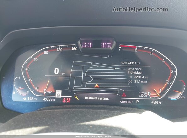 5UXCX4C52KLS38701 2019 BMW X7 White Հետևի նստատեղերի տեսք