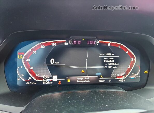 5UXCX4C53KLS37881 2019 BMW X7 Зеленый Вид щитка приборов