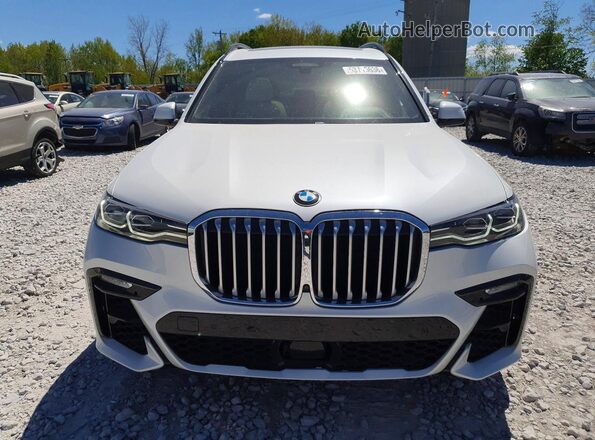 5UXCX4C55KLS37719 2019 BMW X7 White Դիմացի տեսք