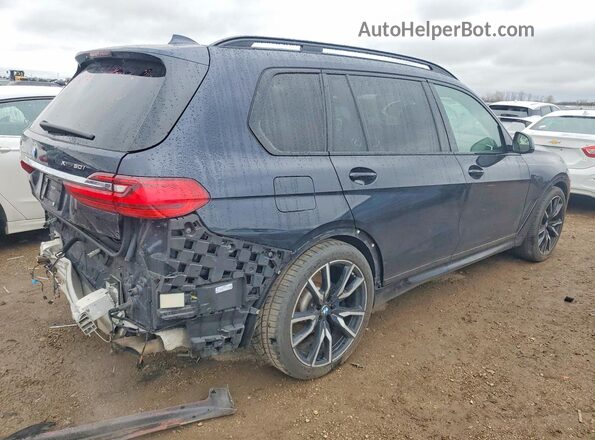 5UXCX4C56KLS37129 2019 BMW X7 Blue Задня права чверть