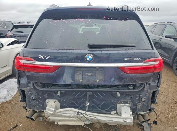 5UXCX4C56KLS37129 2019 BMW X7 Blue Вид ззаду