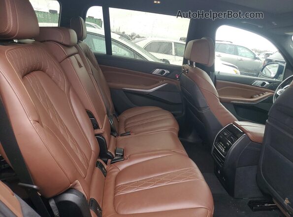 5UXCX4C56KLS37129 2019 BMW X7 Blue Вид задніх сидінь