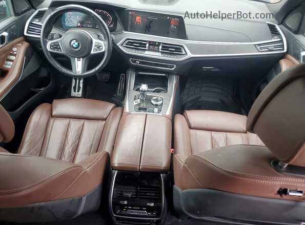 5UXCX4C56KLS37129 2019 BMW X7 Blue Вид панелі приладів