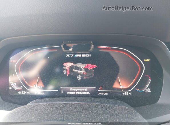 5UXCX6C07M9D97796 2021 BMW X7 Black Widok tylnych siedzeń