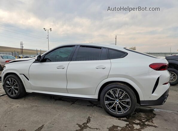 5UXCY6C01M9F19890 2021 BMW X6 White Rear left