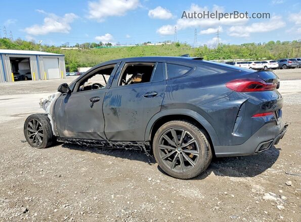 5UXCY6C02L9C74631 2020 BMW X6 Black Trasero izquierdo