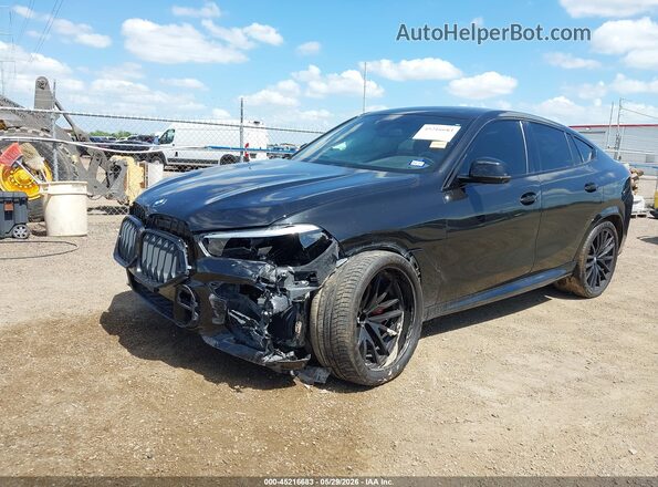 5UXCY6C02N9M28402 2022 BMW X6 Black Przód lewy