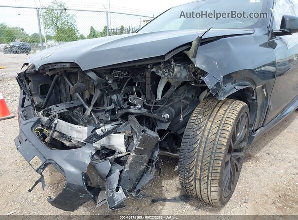 5UXCY6C05M9G23668 2021 BMW X6 Black Widok z przodu