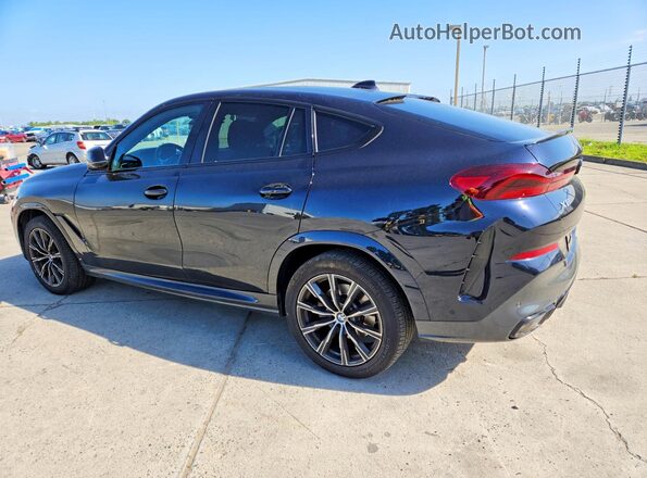5UXCY6C06P9N71775 2023 BMW X6 Black Trasero izquierdo