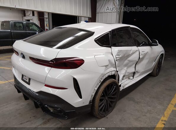 5UXCY6C08P9N58641 2023 BMW X6 White Rear right