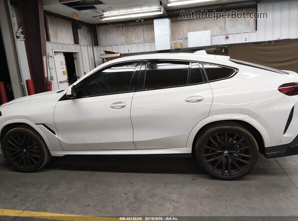 5UXCY6C08P9N58641 2023 BMW X6 White Rear interior view