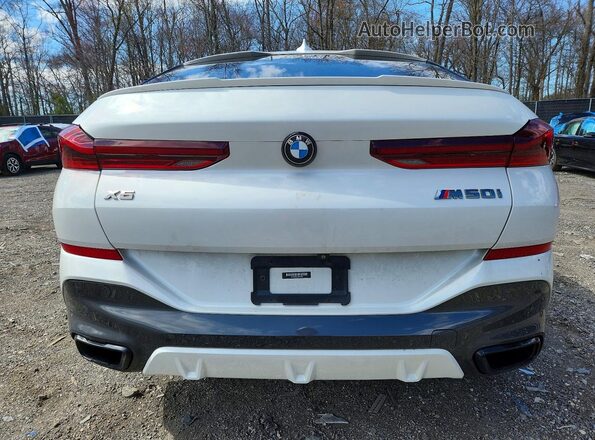 5UXCY8C07L9B64492 2020 BMW X6 Белый Вид сзади