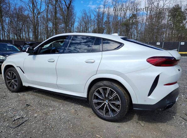 5UXCY8C07L9B64492 2020 BMW X6 Белый Задняя левая четверть